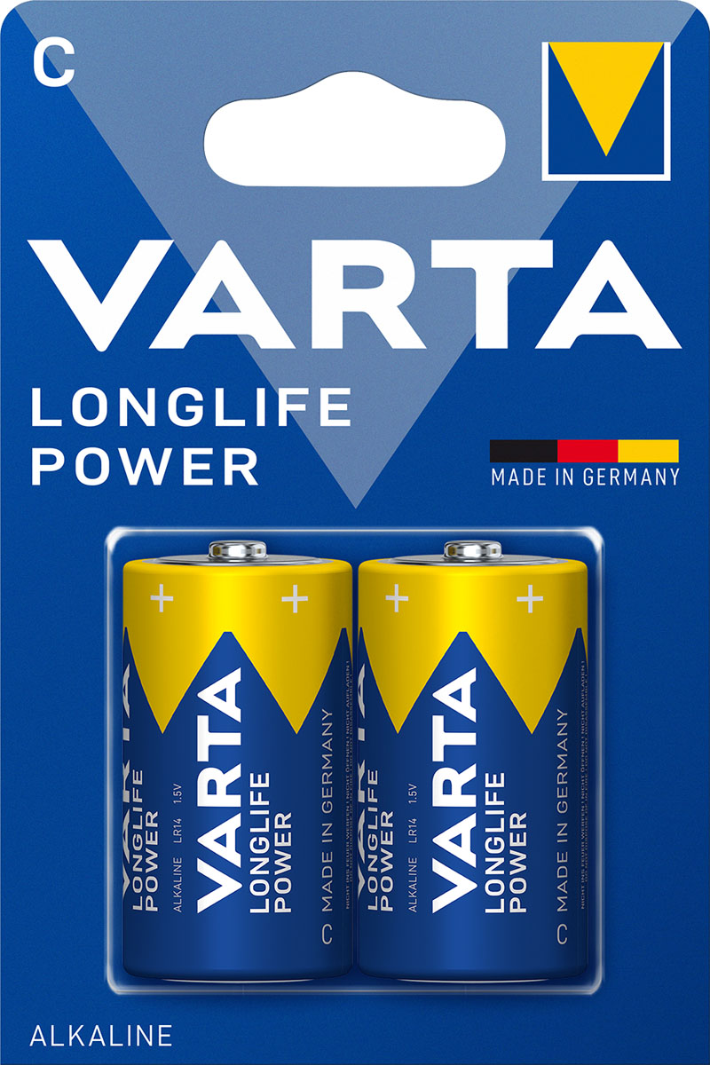 Varta Longlife Power Baby C Batterie 4914 LR14 (2er Blister)