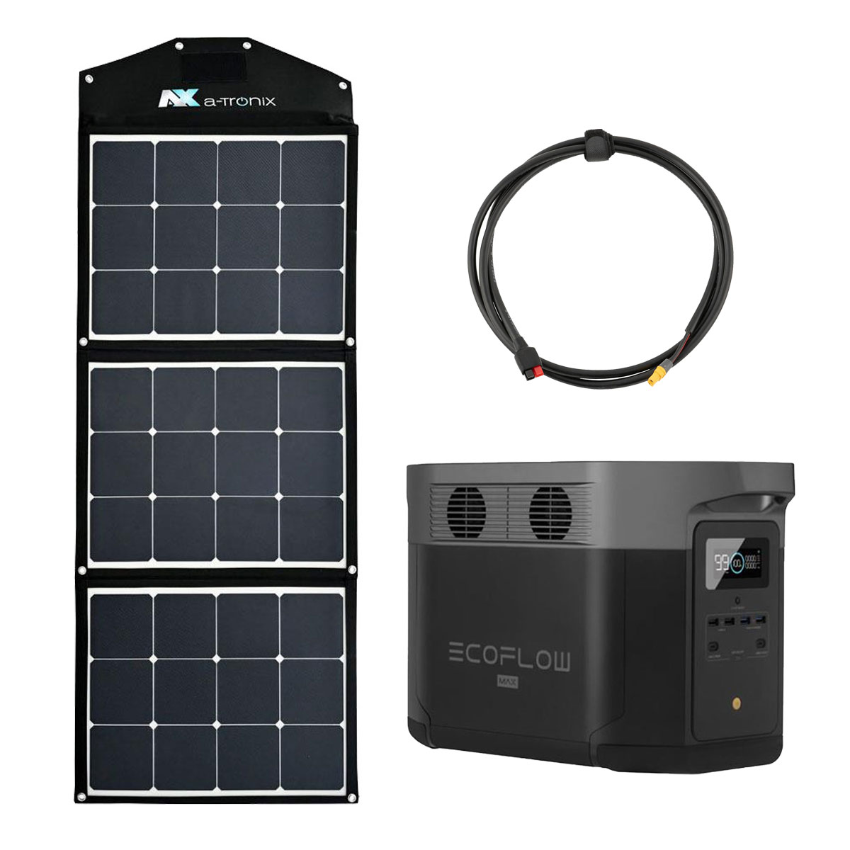EcoFlow Delta Max 1600 1612Wh Portable Powerstation mit 135W Solarpanel