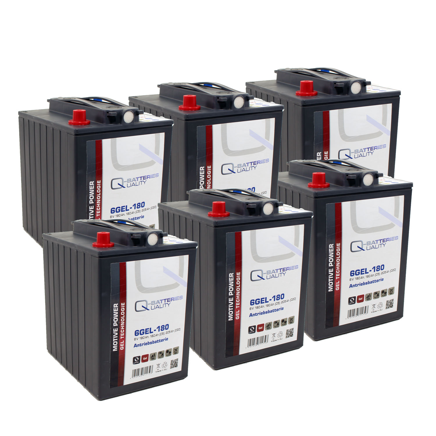 Ersatzakku für Kärcher Reinigungsmaschinen Gel Batterie 36V 180Ah (6 Stück)