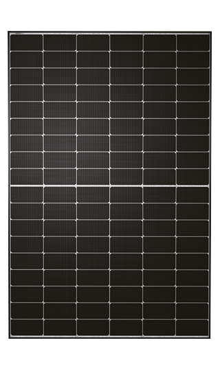 TW Solar TWMND-54HS435 435W Solarmodul für Photovoltaik-Anlagen EVO2, Rahmen schwarz, Front weiß