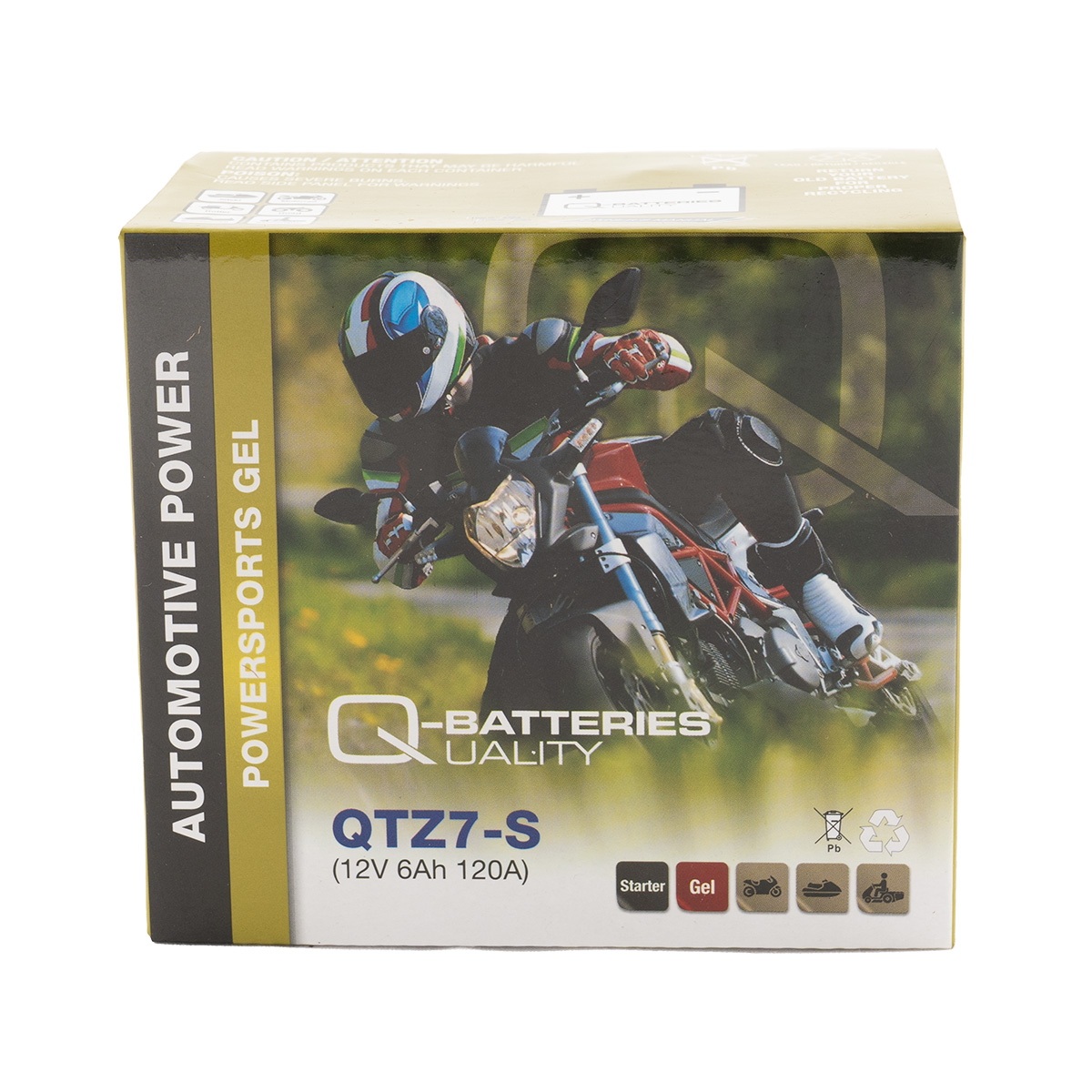 Q-Batteries QTZ7-S Gel Motorradbatterie 12V 5Ah 90A 57902