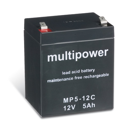 Multipower MP5-12C / 12V 5Ah Blei Akku Zyklentyp