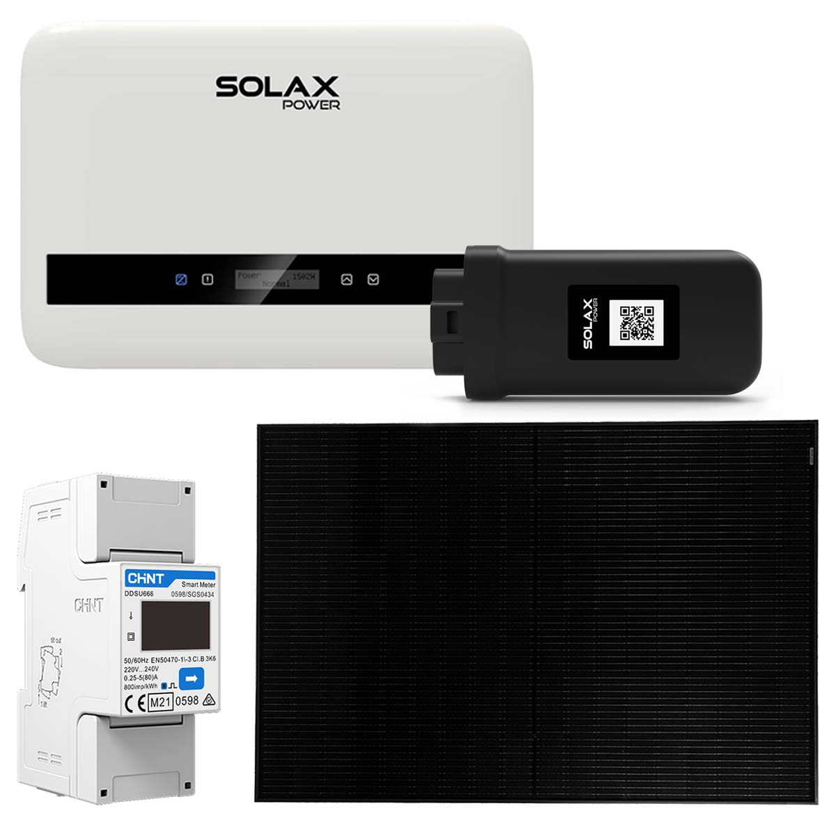 SolaX 3,3kWp Mini PV-Anlage mit X1 Boost 3,3kW und 3600W Solarpanele inkl. WiFi