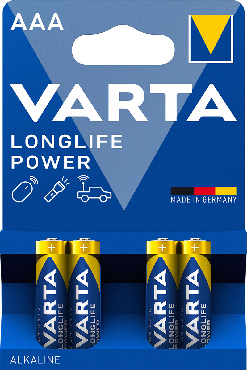 Varta Longlife Power Micro AAA Batterie 4903 LR03 (4er Blister)