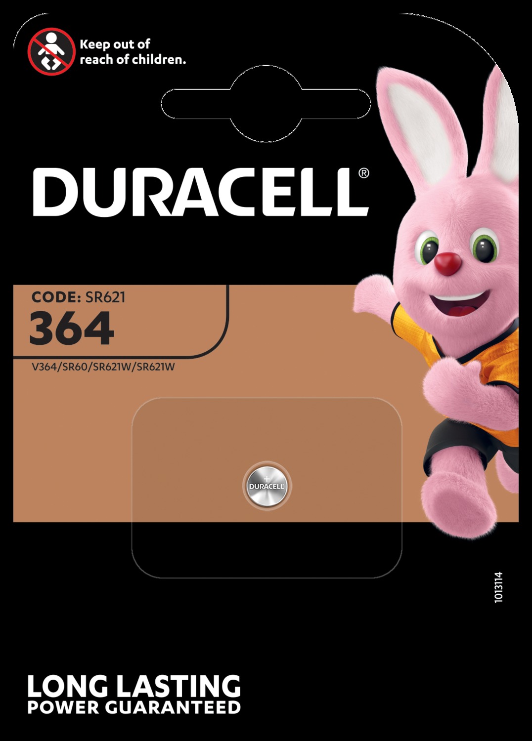 Duracell D 364 SR60 Uhrenknopfzelle Silberoxid 20mAh 1,55V (1er Blister)