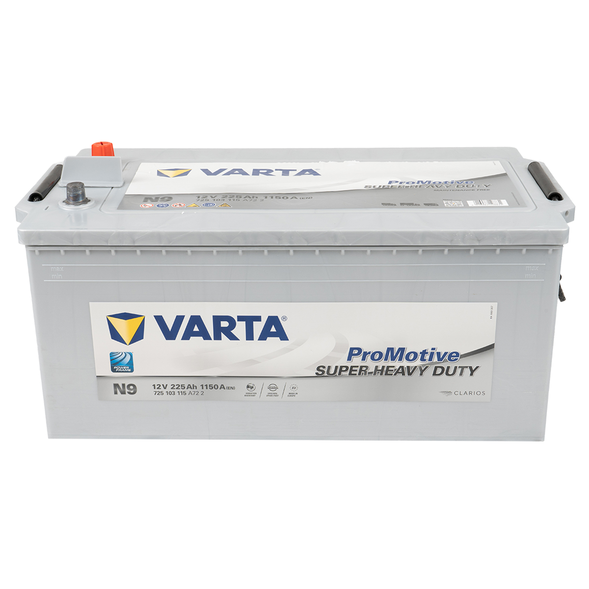 VARTA N9 ProMotive Super Heavy Duty 225Ah 1150A LKW Batterie 725 103 115