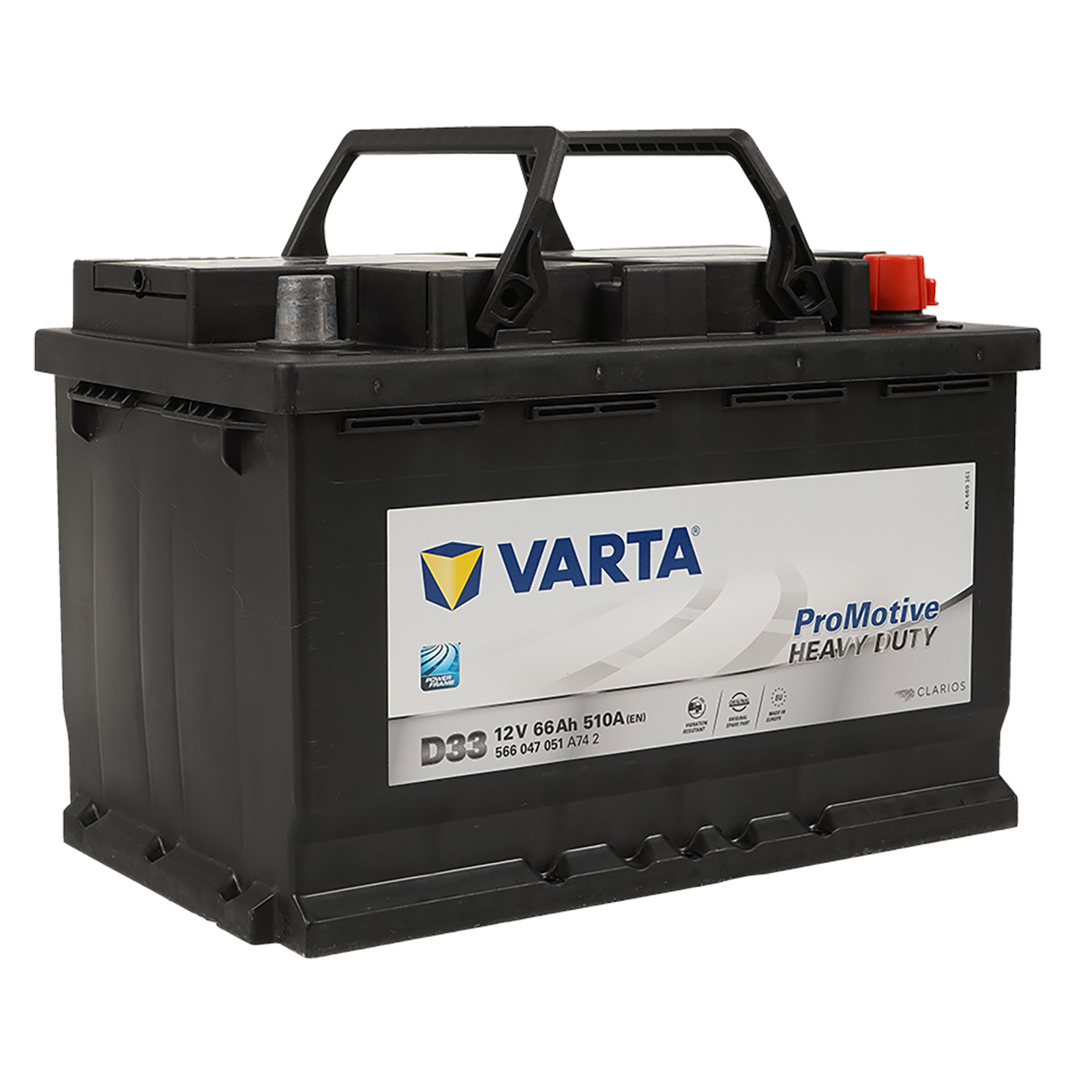 VARTA D33 ProMotive Heavy Duty 66Ah 510A LKW Batterie 566 047 051