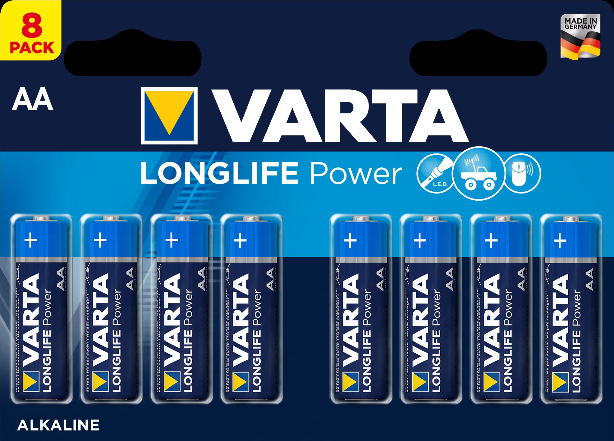 Varta Longlife Power Mignon AA Batterie 4906 LR06 (8er Blister)