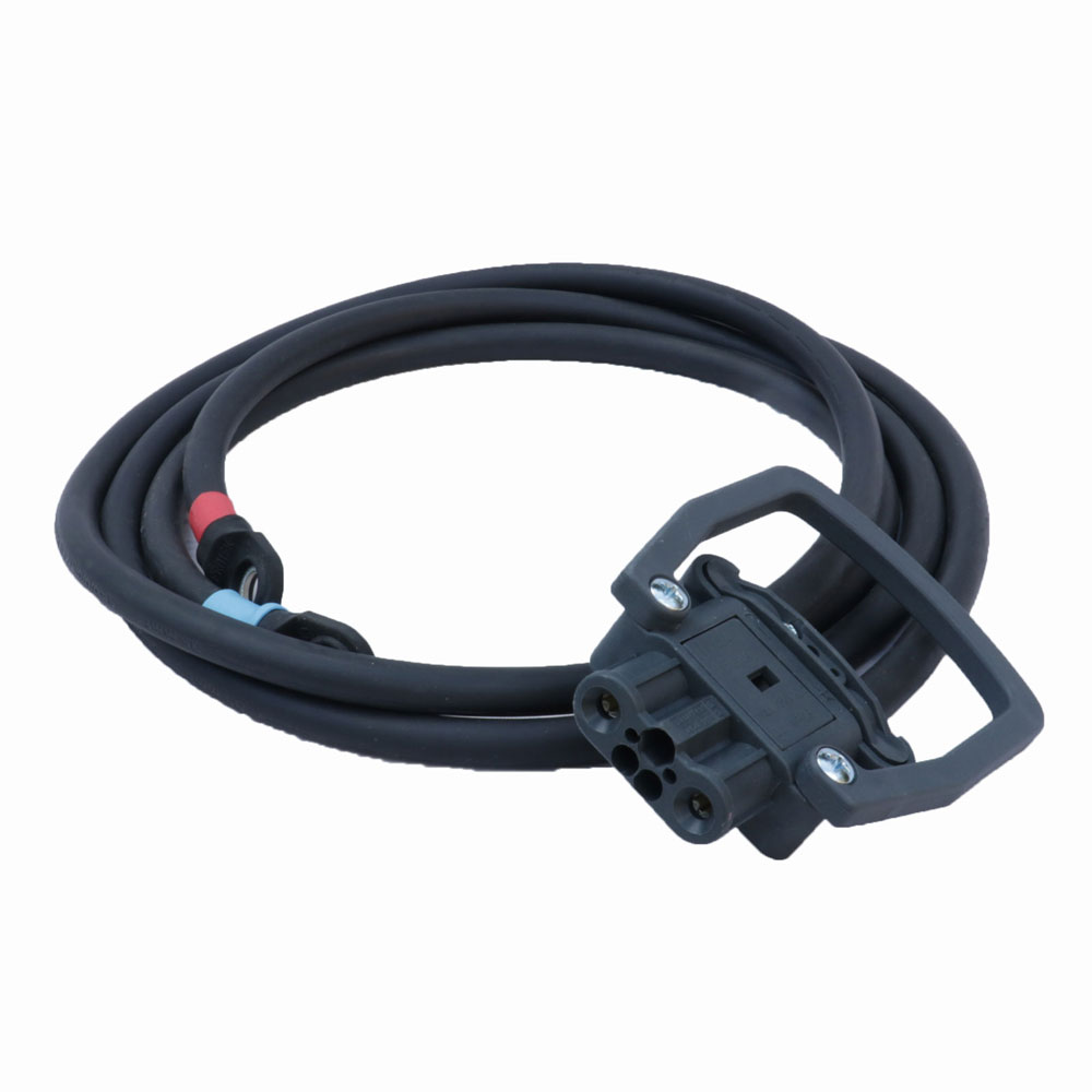 REMA Dose Euro Din 80A Kupplung 35mm² grau (mit Endableiter 1000mm)