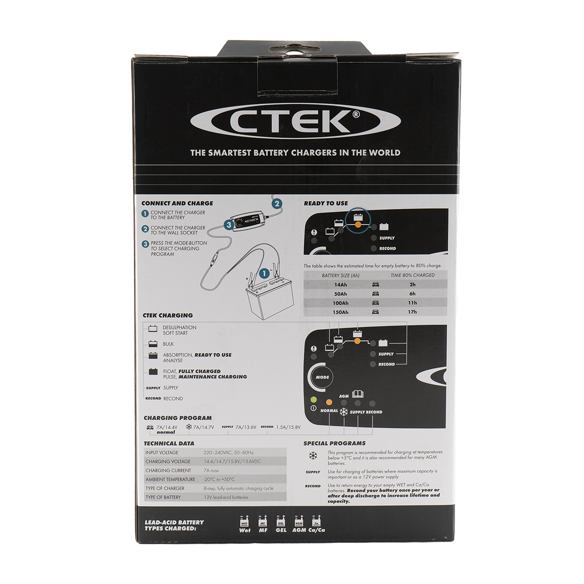 CTEK MXS 7.0-12V Batterie-Ladegerät 12V 7A