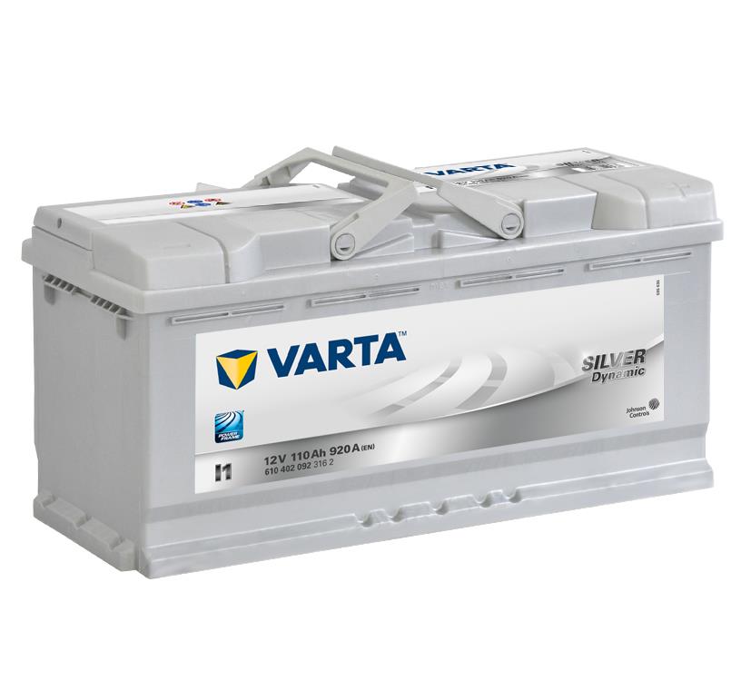 VARTA I1 Silver Dynamic 110Ah 920A Autobatterie 610 402 092