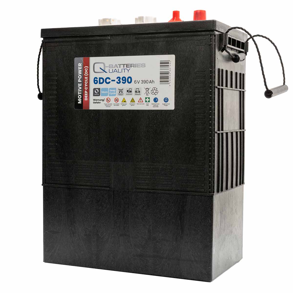 Q-Batteries 6DC-390 6V 390Ah Deep Cycle Traktionsbatterie