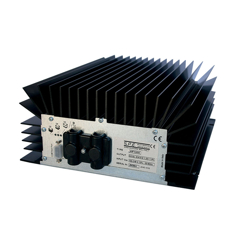 Q-Batteries energiesparendes Hochfrequenzladegerät 36V 20A by S.P.E. Charger TORO 1000 ohne Batteriestecker - Ladekennlinie : Nassbatterien / PZS