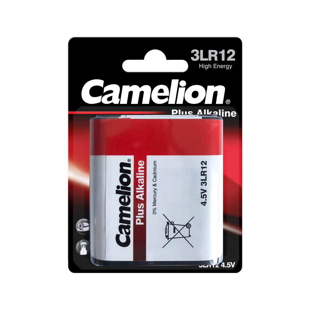 Camelion PLUS 3LR12 MN1203 4,5Volt Block Alkaline Batterie (1er Blister)