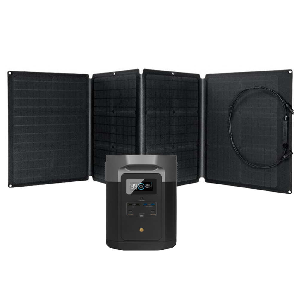 EcoFlow Delta Max 2016Wh Portable Powerstation mit Solarpanel 110W