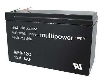Multipower MP8-12C / 12V 8Ah Blei Akku Zyklentyp