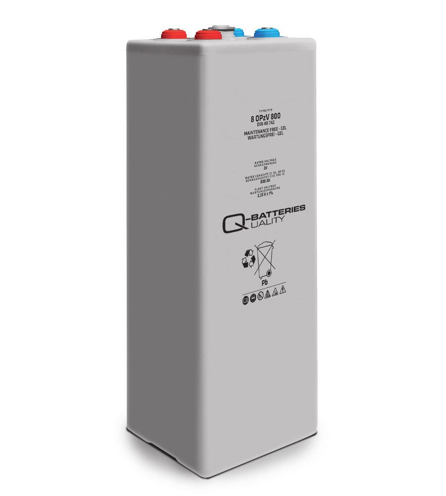 Q-Batteries 6 OPzV 600 2V 612 Ah (C10) verschlossene stationäre Gel-Batterie VRLA