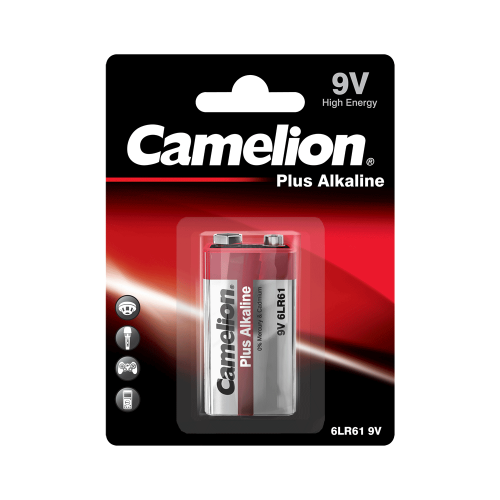 Camelion PLUS 6LR61 6LF22 9V Block Alkaline Batterie (1er Blister)