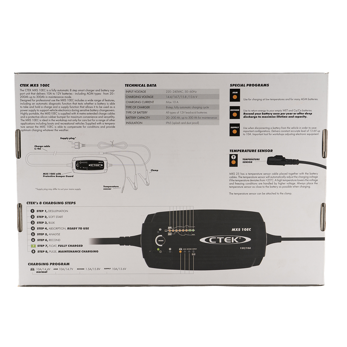 CTEK MXS 10 EC EU Batterieladegerät 12V 10A für Bleiakkus CTEK MXS 10 EC EU Batterieladegerät 12V 10A für Bleiakkus