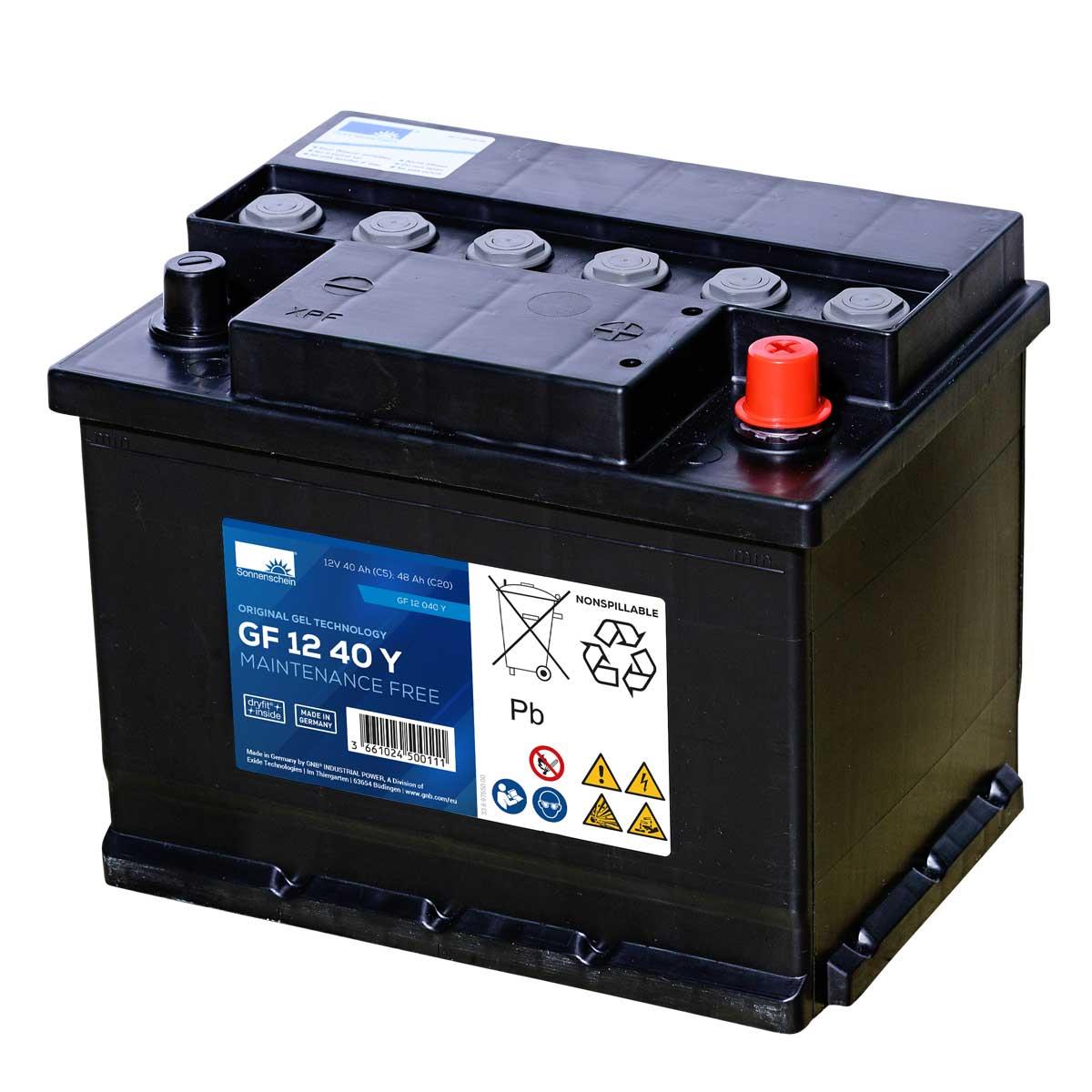 Exide Sonnenschein GF 12 040 Y dryfit Blei Gel Antriebsbatterie 12V 40Ah (5h) VRLA