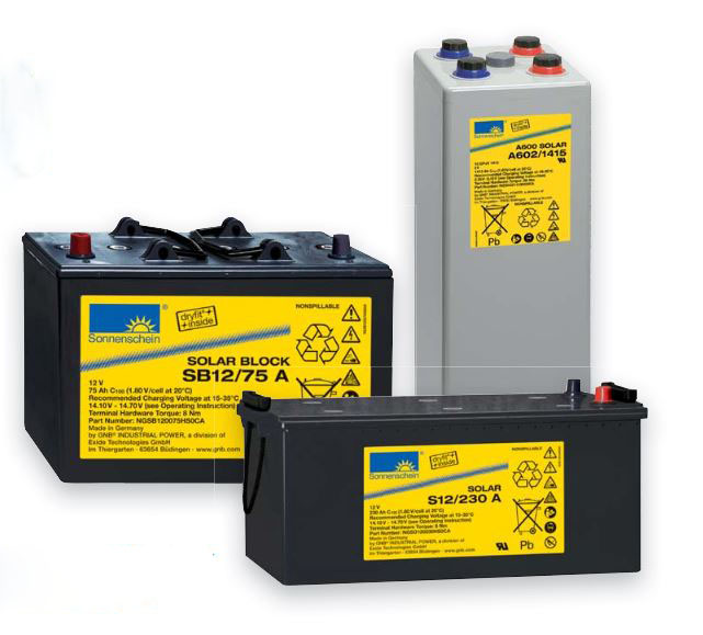 Exide Sonnenschein Solar A602/625 2V 623Ah (C120) dryfit Blei-Gel Akku VRLA