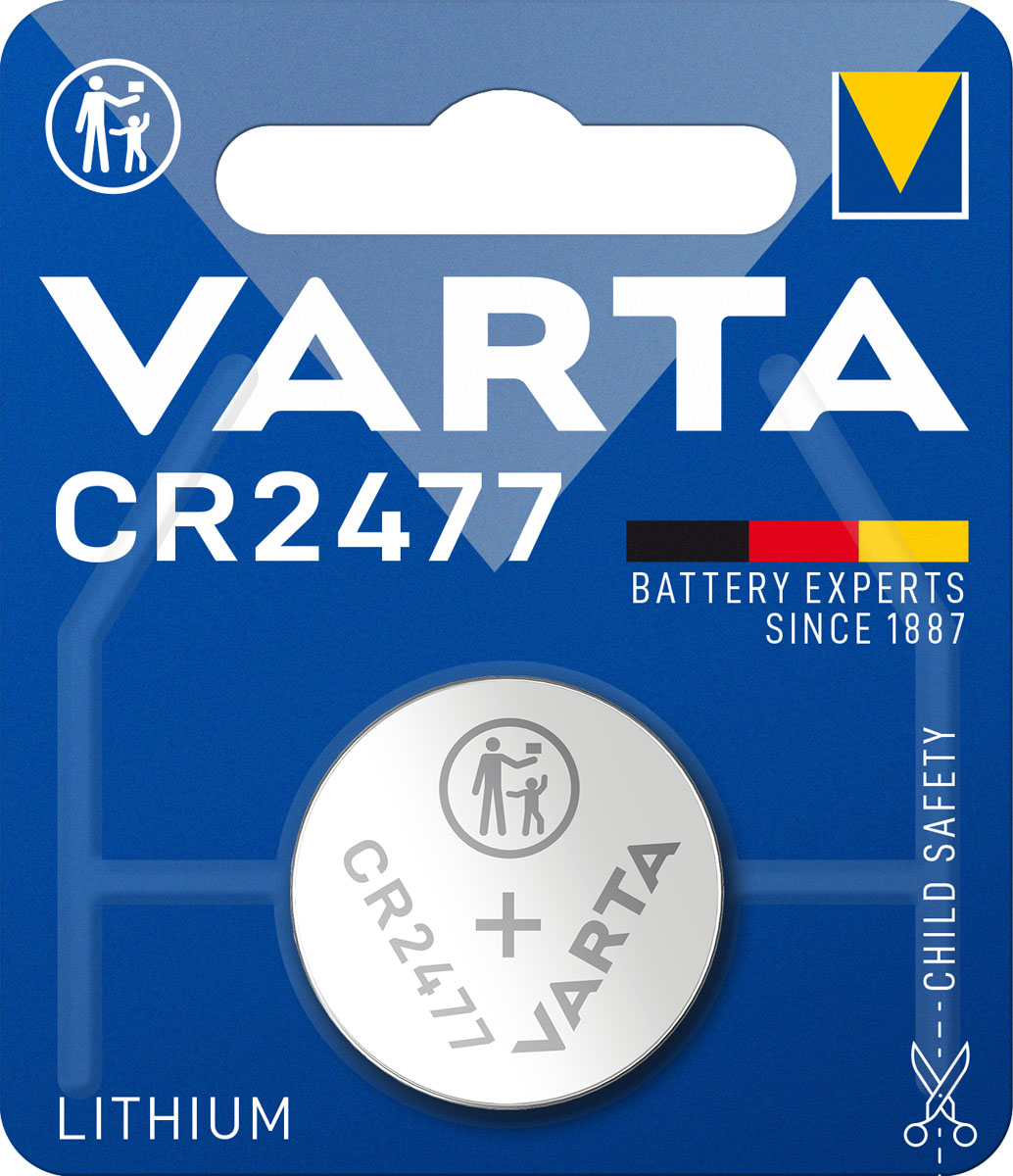 Varta Knopfzelle CR2477 Lithium 3V (1er Blister)  