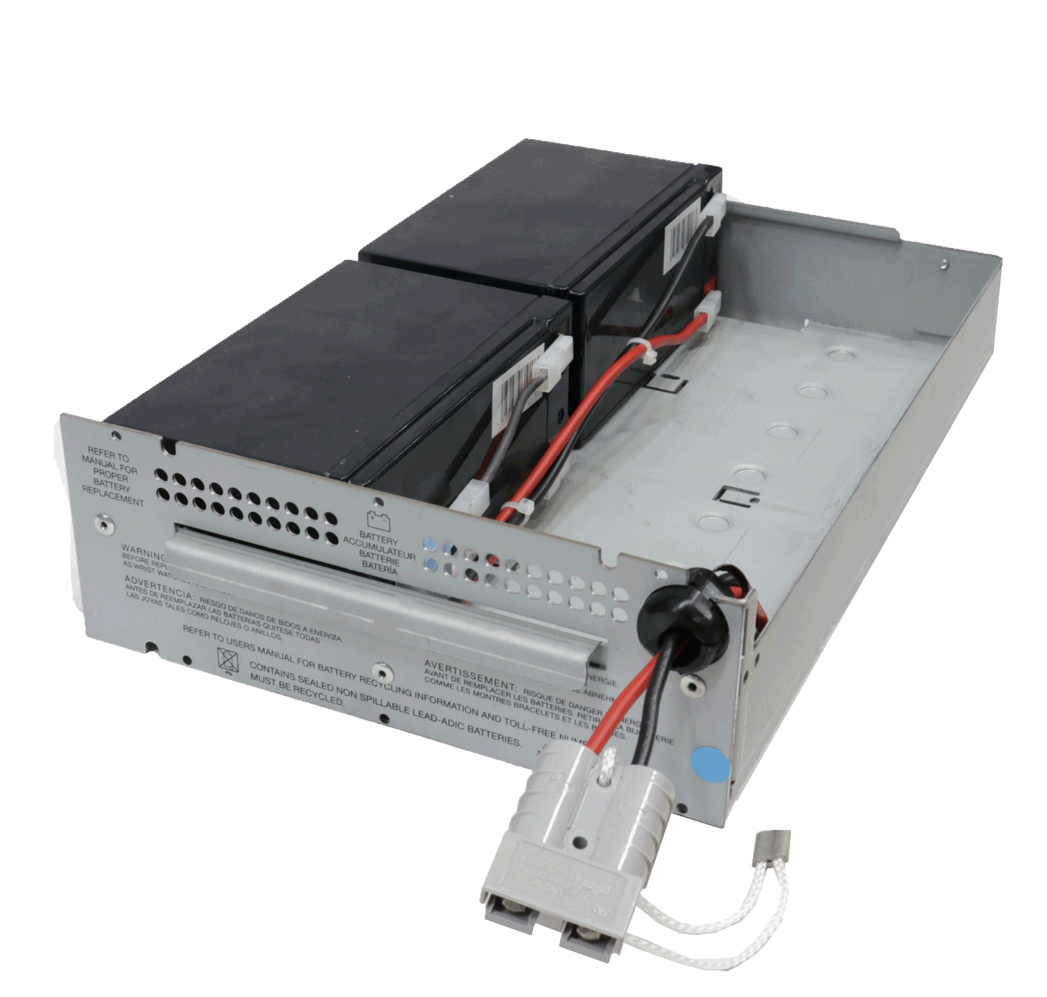 Batteriemodul passend für RBC22 für APC Smart UPS 700/750 inkl. Metallwanne