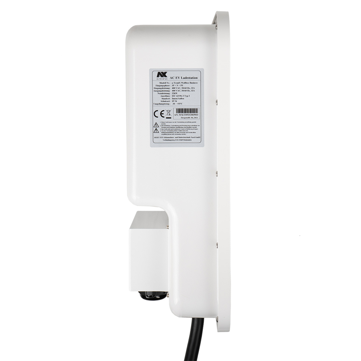 a-TroniX Wallbox 11kW Home Ladestation für E-Auto Typ2 16A 3-phasig