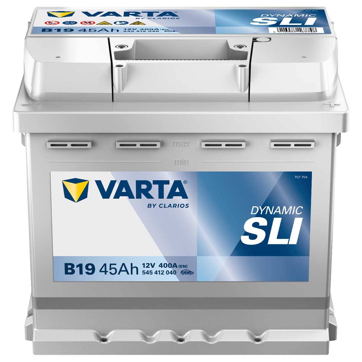 VARTA B19 Black Dynamic 45Ah 400A Autobatterie 545 412 040