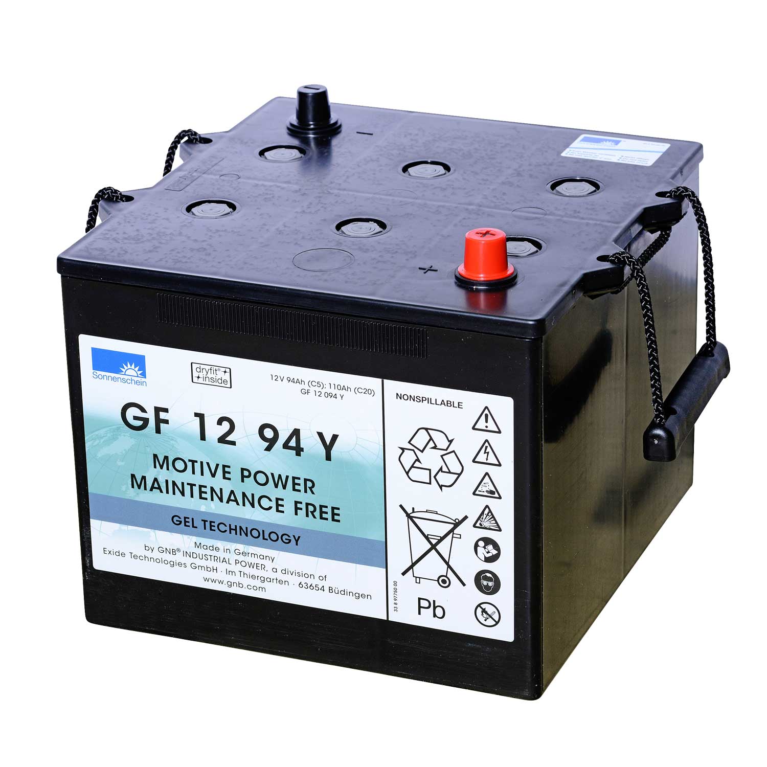 Exide Sonnenschein GF 12 094 Y dryfit Blei Gel Antriebsbatterie 12V 93,5Ah (5h) VRLA