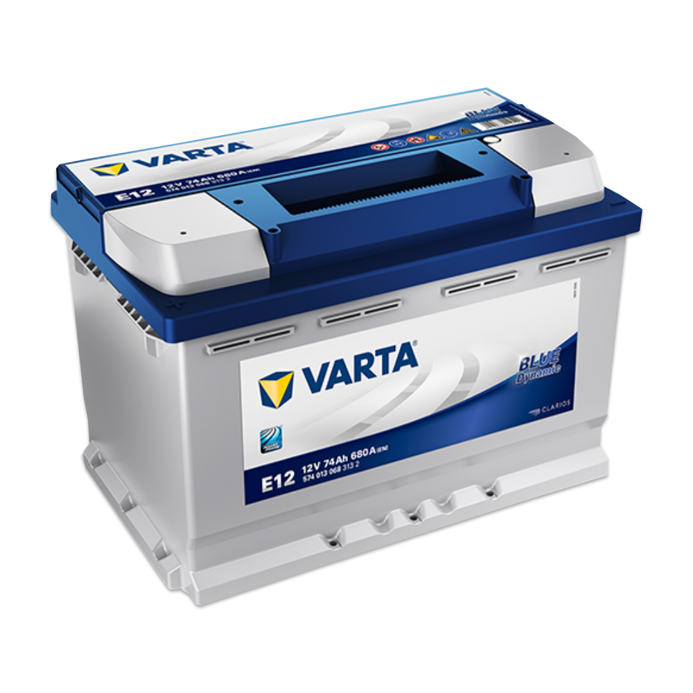 VARTA E12 Blue Dynamic 74Ah 680A Autobatterie 574 013 068