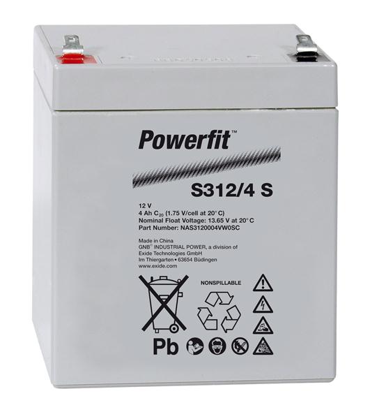 Exide Powerfit S312/4 S 12V 4Ah dryfit Blei-Akku AGM