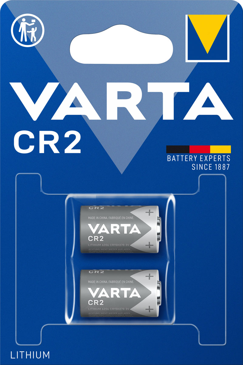 Varta CR2 3V Primär Lithium CR2 3V Fotobatterie (2er Blister)  