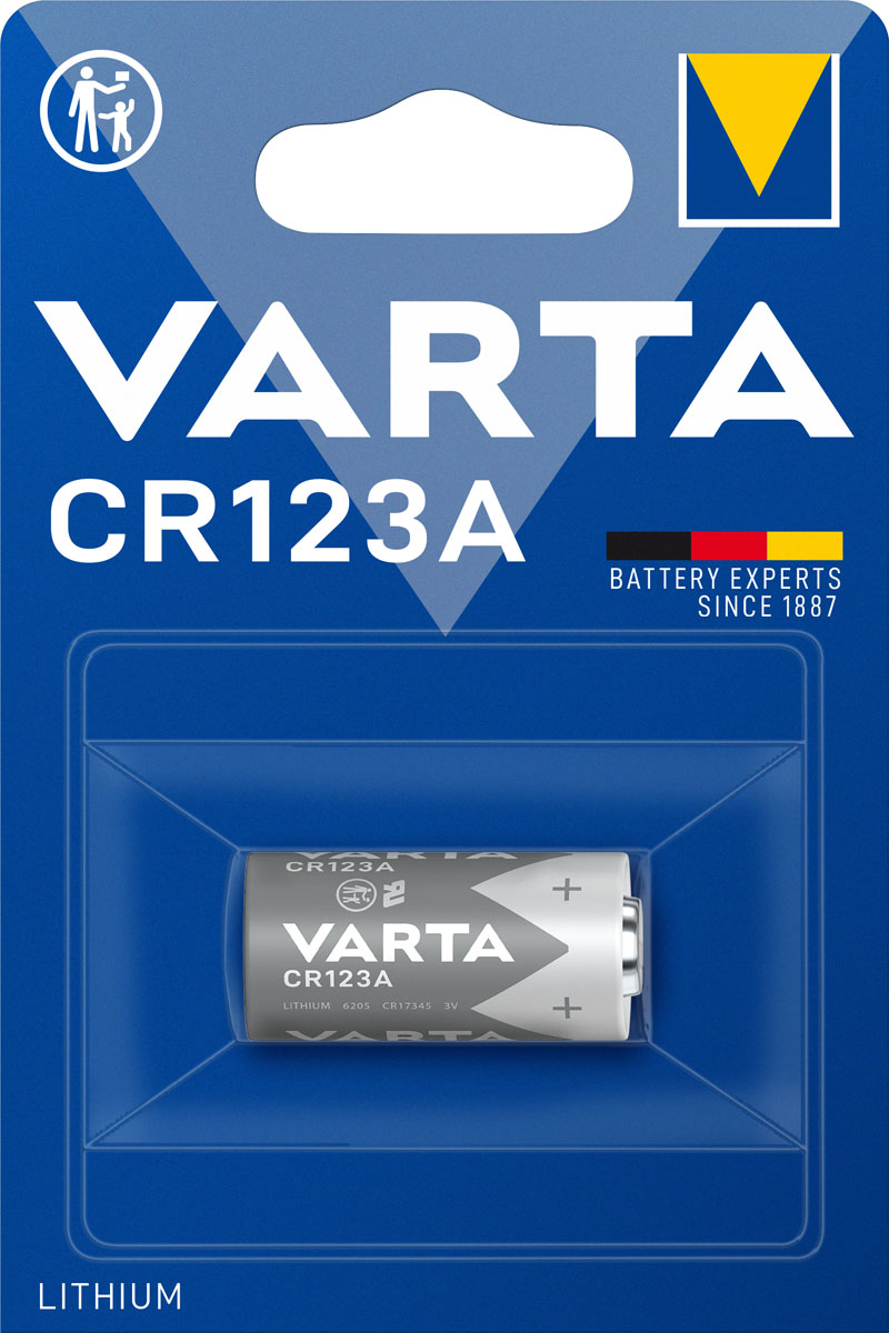 Varta Electronics Lithium CR123A 3V Fotobatterie (1er Blister)  