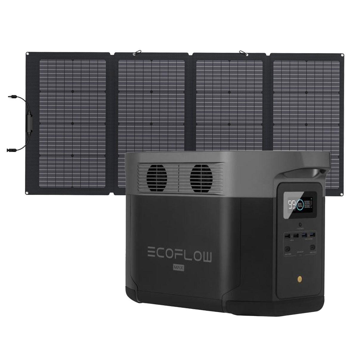 EcoFlow Delta Max 2000 2016Wh Portable Powerstation mit 220W Solarpanel