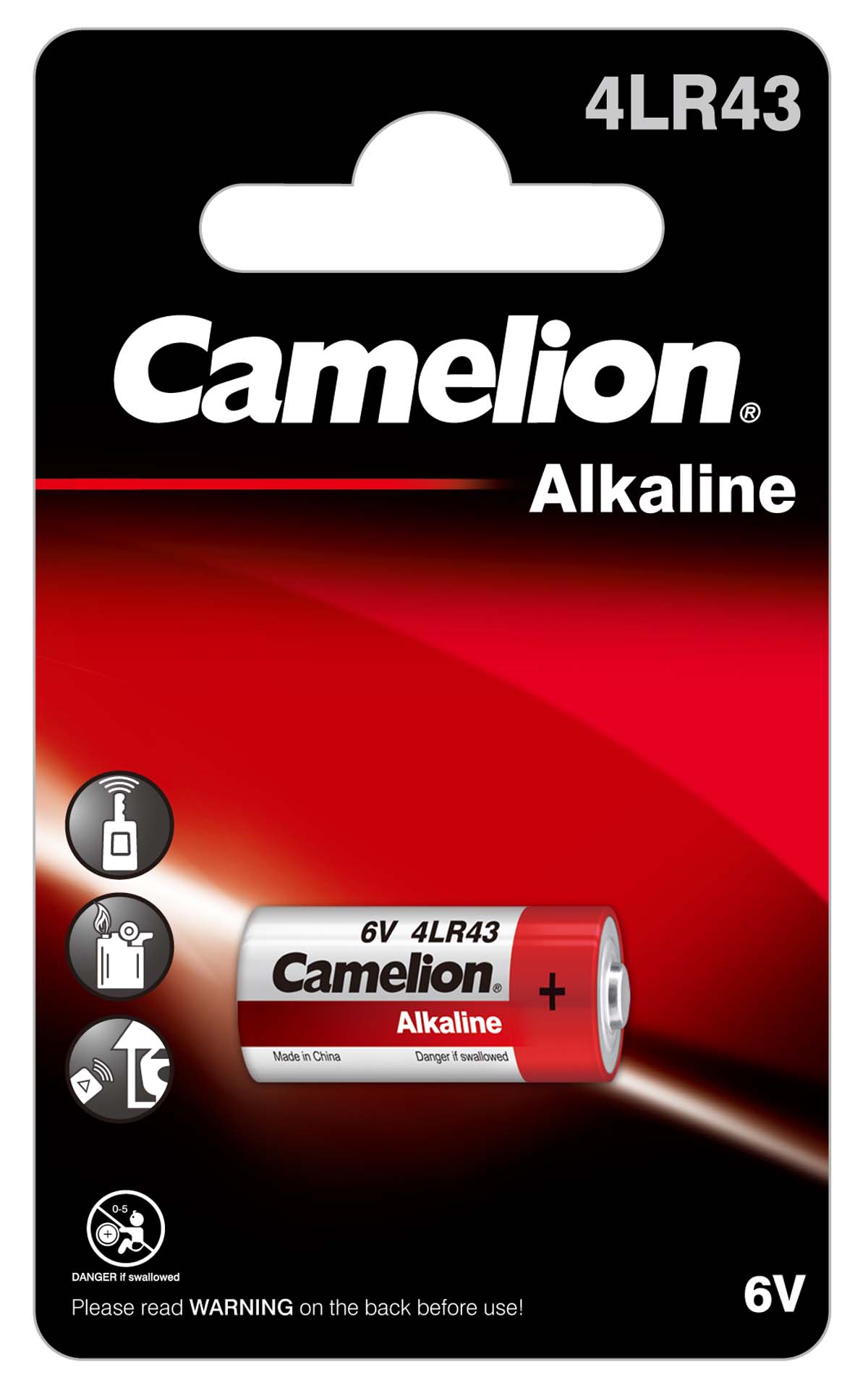 Camelion 4LR43 Alkali-Mangan Batterie (1er Blister)