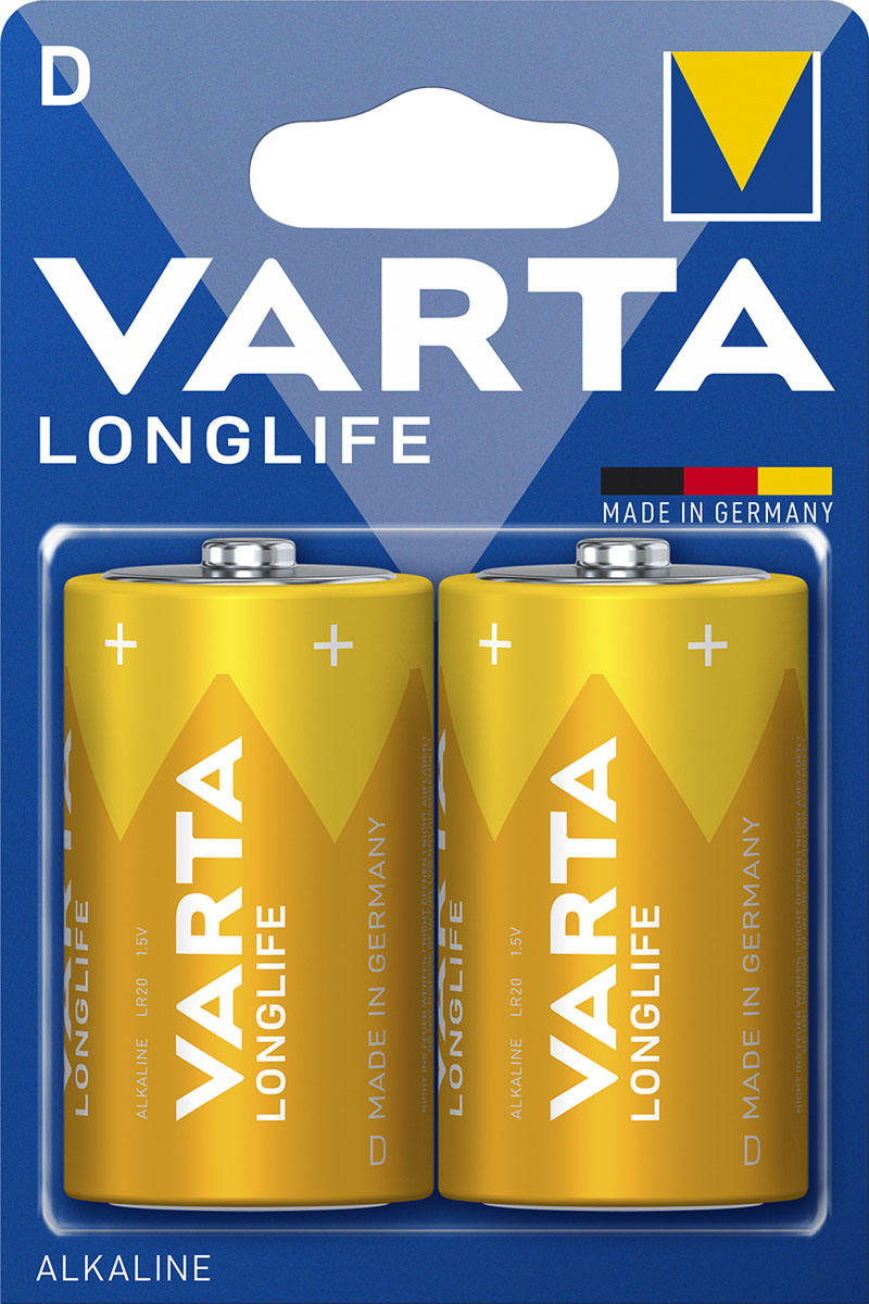 Varta Longlife Mono D Batterie 4120 LR20 (2er Blister)