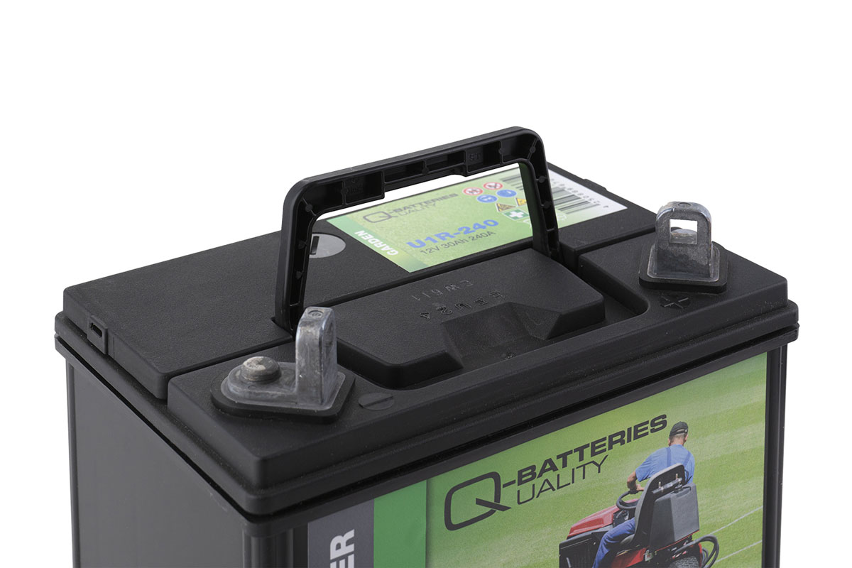 Q-Batteries U1R-240  Rasenmäherbatterie für Aufsitzmäher12V 30Ah 240A