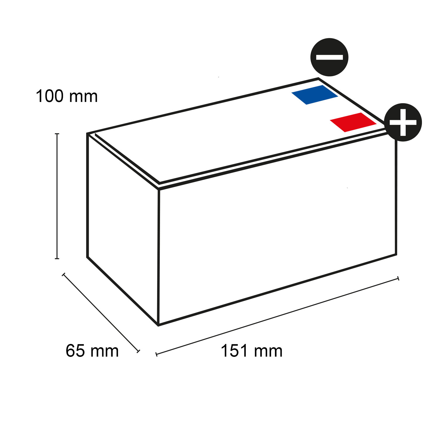 Q-Batteries 12LS-7.2 F2 12V 7,2Ah Blei-Vlies-Akku AGM VRLA mit VdS