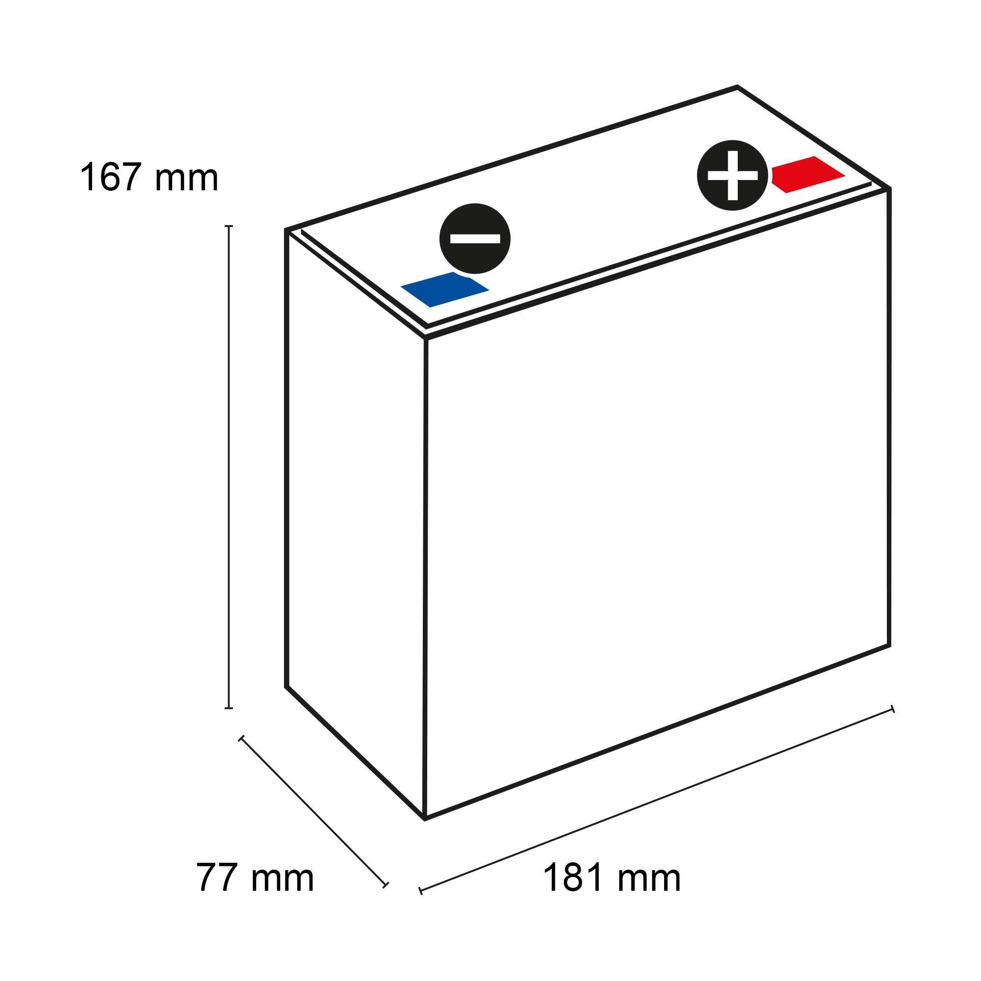 Q-Batteries 12LCP-23 / 12V - 23Ah Blei Akku Zyklentyp AGM - Deep Cycle VRLA Schraubanschluss