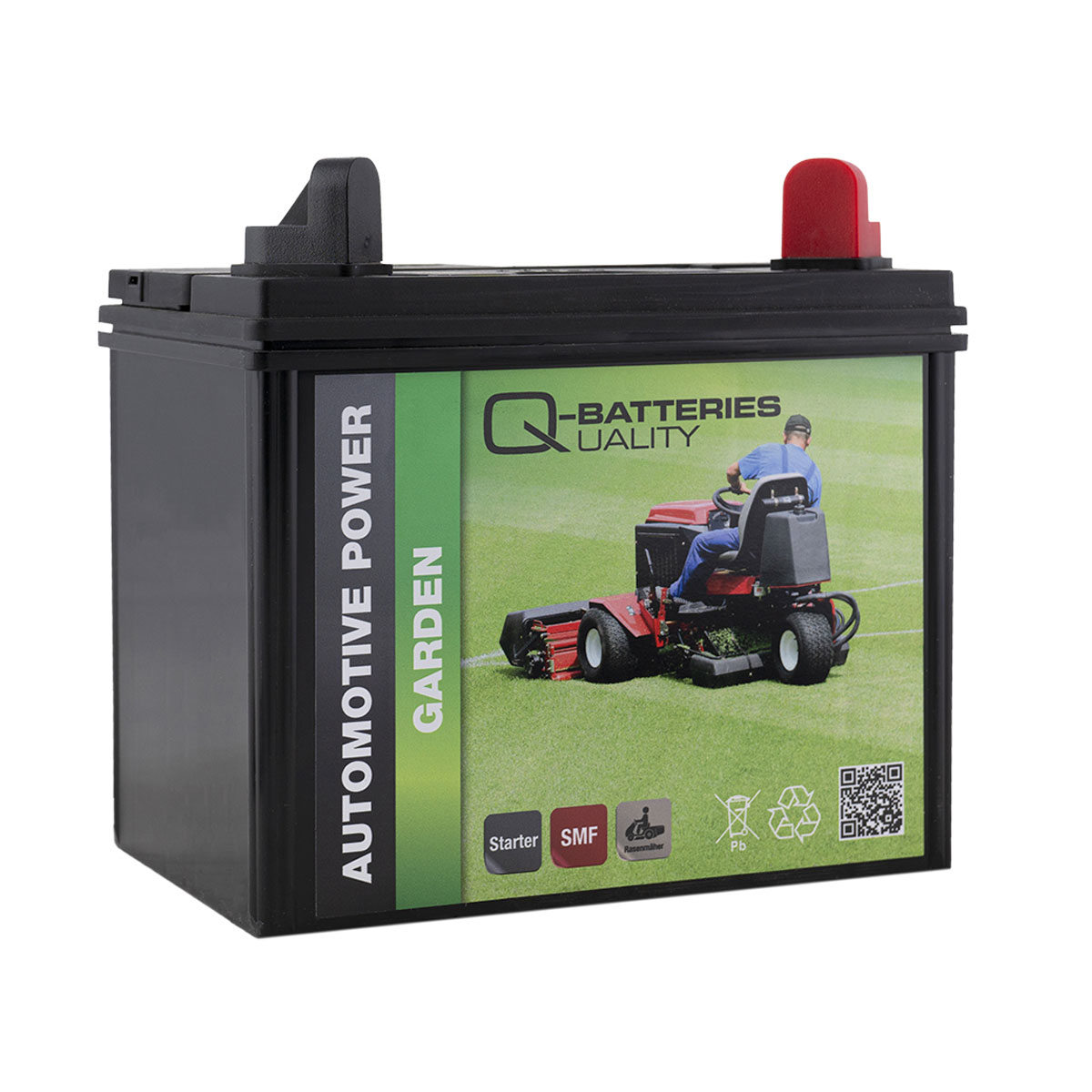 Q-Batteries U1R-240  Rasenmäherbatterie für Aufsitzmäher12V 30Ah 240A