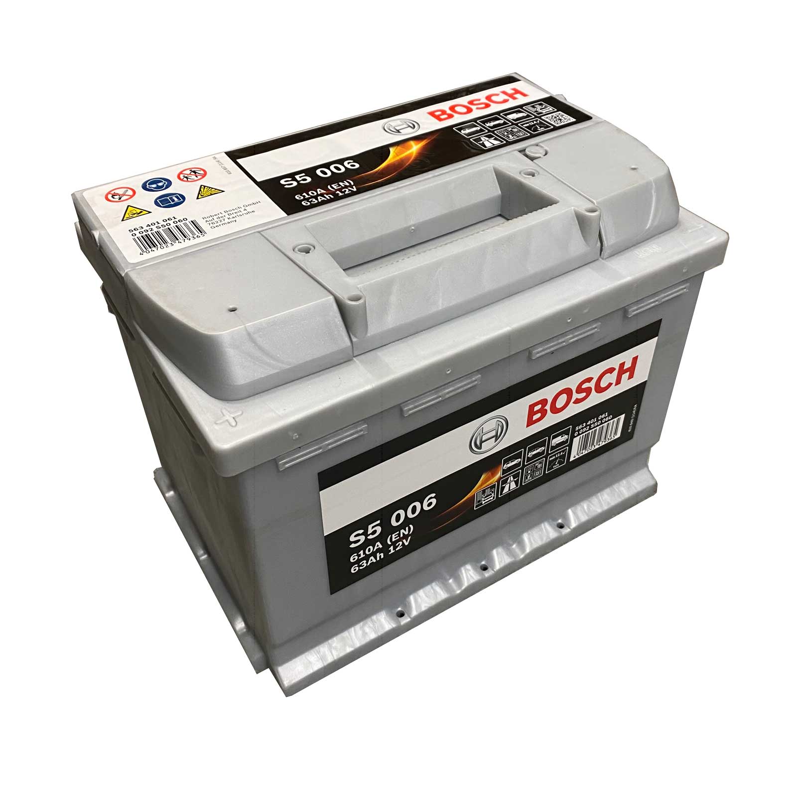 Bosch S4005 Autobatterie Starter 60Ah 12V 540A & HP-Autozubehör 20221  Batterie-Polklemmen Set : : Auto & Motorrad