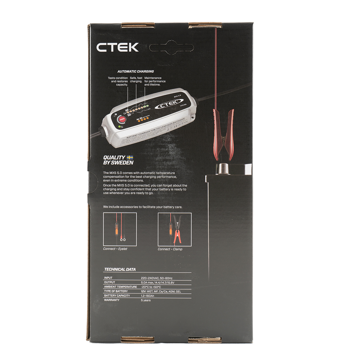 CTEK MXS 5.0 Batterie-Ladegerät 12V 5A