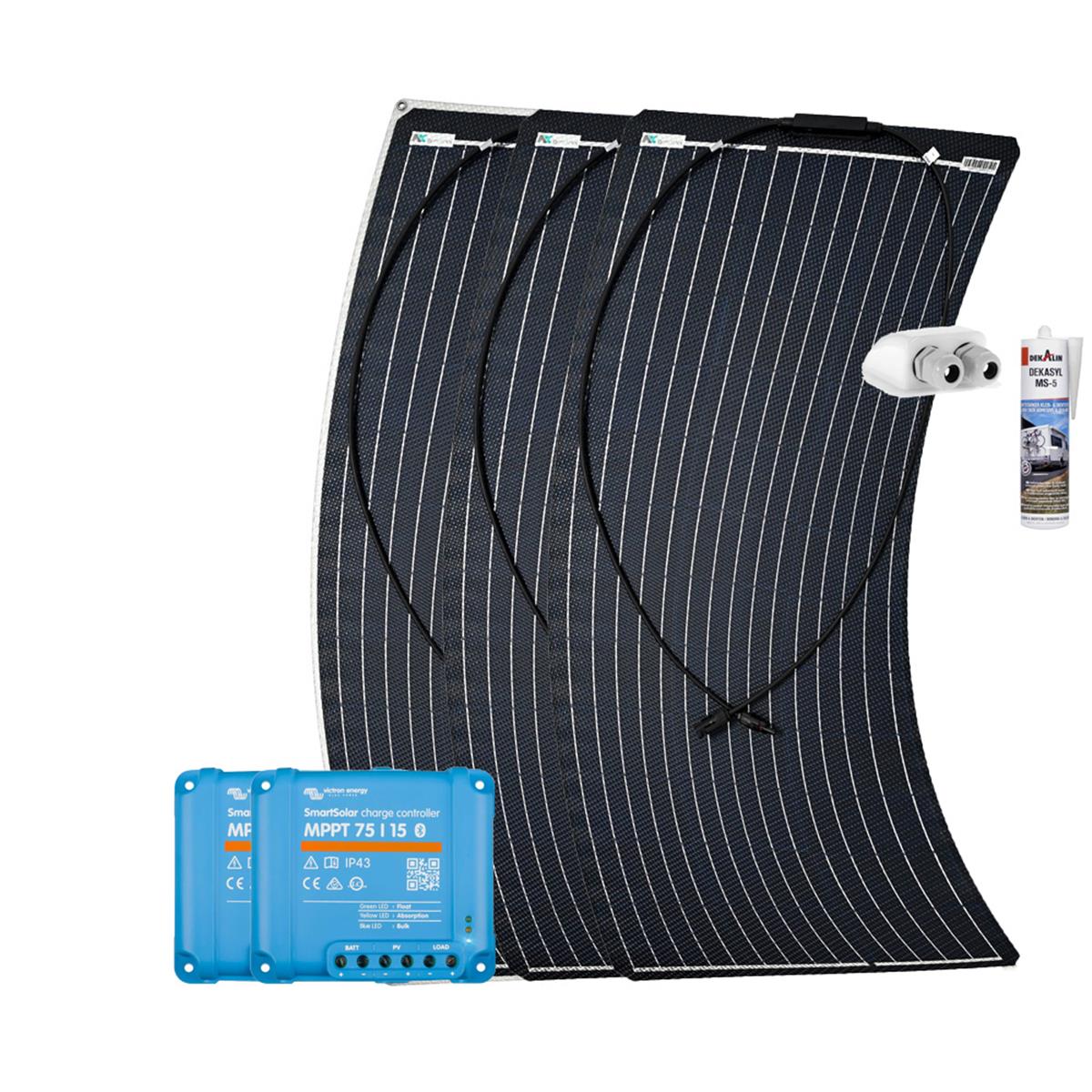 a-TroniX Solaranlage Wohnmobil 300W Flex mit MPPT Laderegler a-TroniX Solaranlage Wohnmobil 300W Flex mit MPPT Laderegler