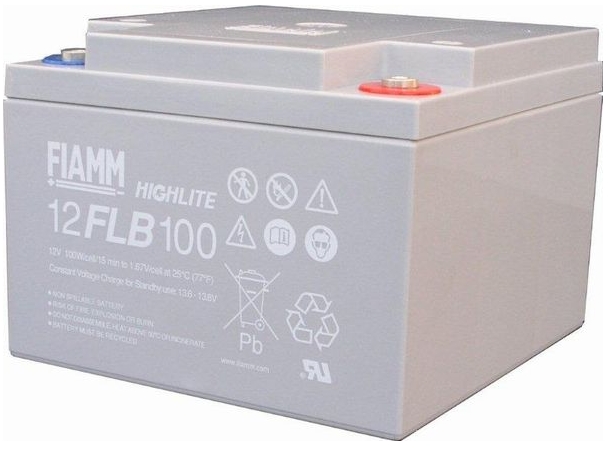 Fiamm HighLite 12FLB100P 12V 26Ah AGM Blei-Vlies 10-12 Jahres-Batterie