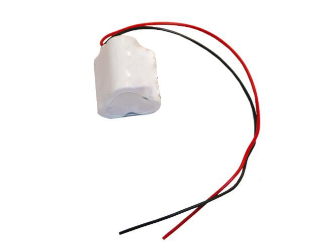 Akku Pack 3,6V 1500mAh für Notbeleuchtung NiCd Pyramide Sub-C Hochtemperaturzellen Kabel