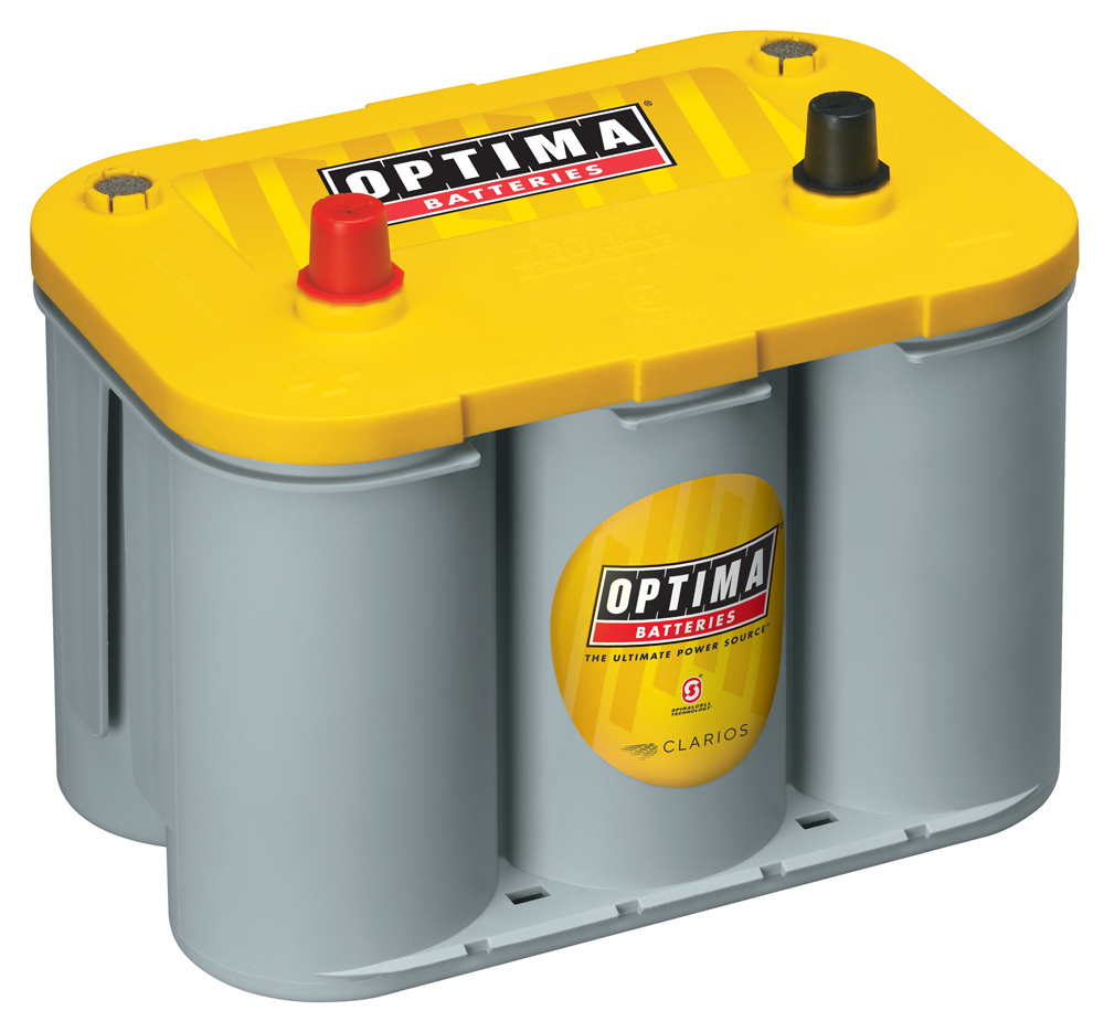 Optima Yellow Top YT R - 2.7, 12V 38Ah, AGM Zyklenfest, Spiralcell  Technologie