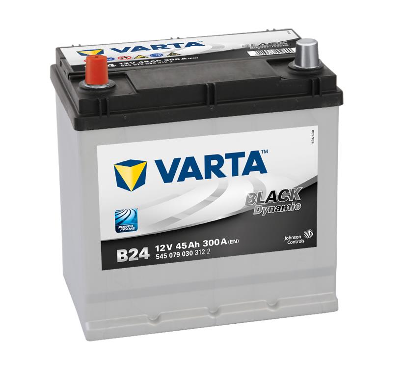 VARTA B24 Black Dynamic 45Ah 300A Autobatterie 545 079 030