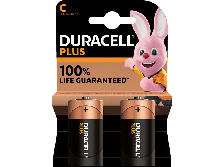 Duracell Plus LR14 Baby C Batterien MN 1400 (2er Blister)