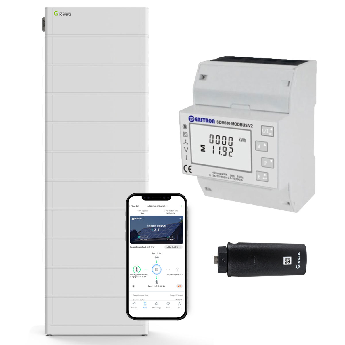 Growatt ARK 25.6kWh Hochvolt-Solarspeicher-Set für Growatt MOD TL3-XH Serie